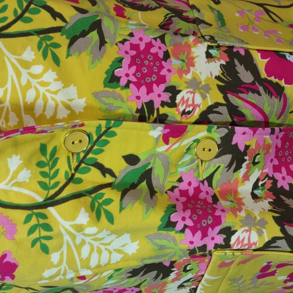 Isaac Mizrahi Floral Print Cotton Knit Jacket - Picture 6 of 9